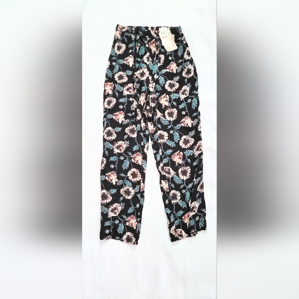 NWT! Chic Spring Resort Floral Women's Boho Relaxed Wide-Leg Ravenel Pant Small - Picture 10 of 15